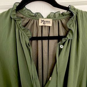 Show Me Your MuMu Olive Green Dress